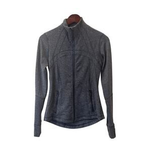Lululemon Women’s Define Knit Jacket Dark Grey Black Heathered Size 6